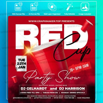 Download Red Cup Templates in PSD & Vector