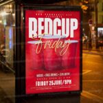 Download Red Cup Friday PSD Template 3