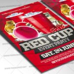 Download Red Cup Party PSD Template 2