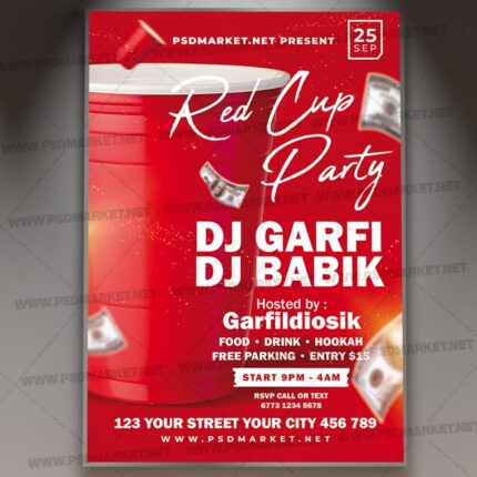 Download Red Cup PSD Template 1