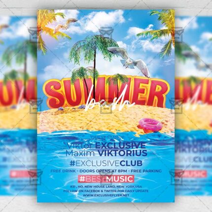 Summer Bash - Flyer PSD Template | ExclusiveFlyer