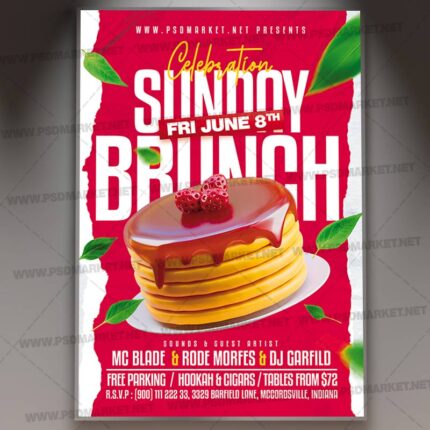 Download Sunday Brunch PSD Template 1
