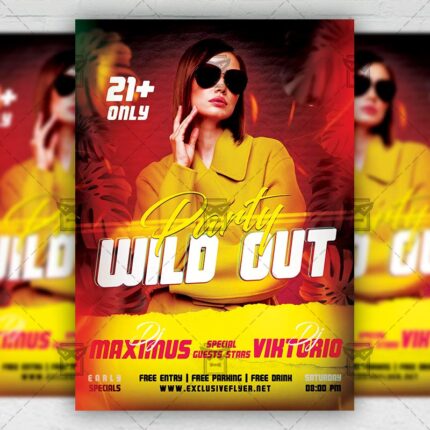 Wild Out Party - Flyer PSD Template | ExclusiveFlyer