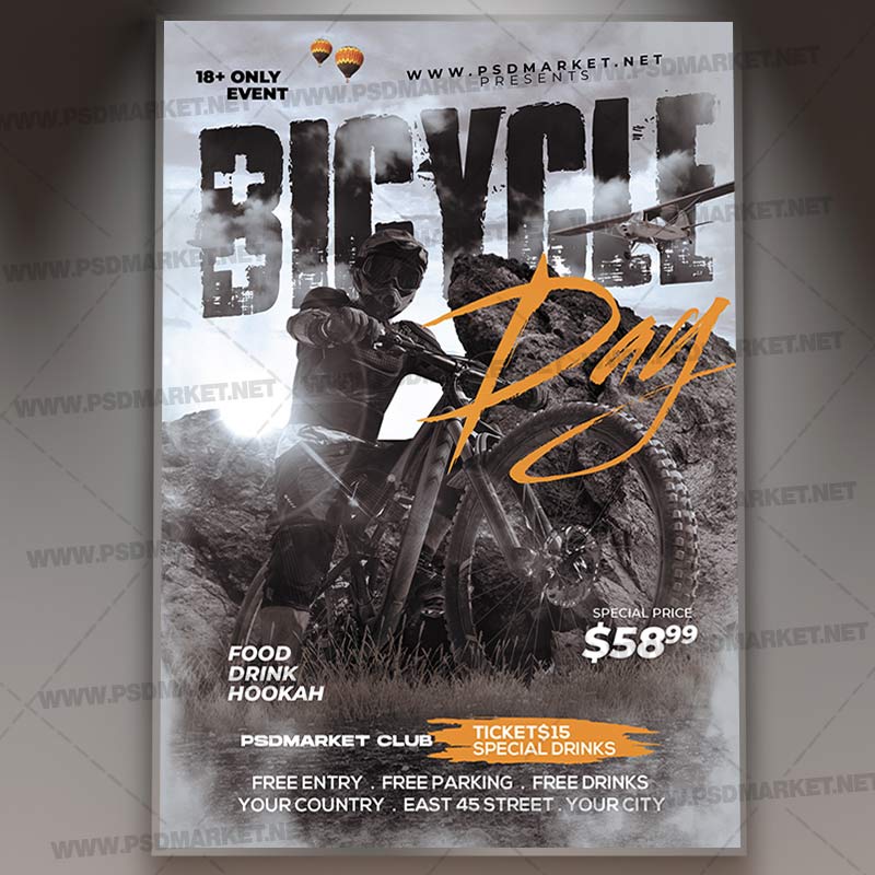 world_bicycle_day_psd_template_1.jpg World Bicycle Day PSD Template - Image 1