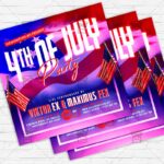 4th of July Party - Flyer PSD Template | ExclusiveFlyer