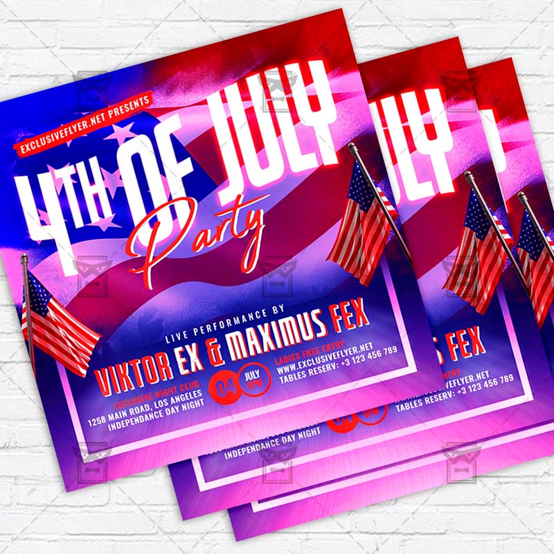 4th_of_july_party-instagramflyer-template-1.jpg 4th of July Party - Flyer PSD Template | ExclusiveFlyer