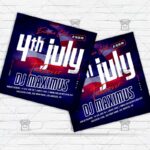 4th of July Takeover - Flyer PSD Template | ExclusiveFlyer
