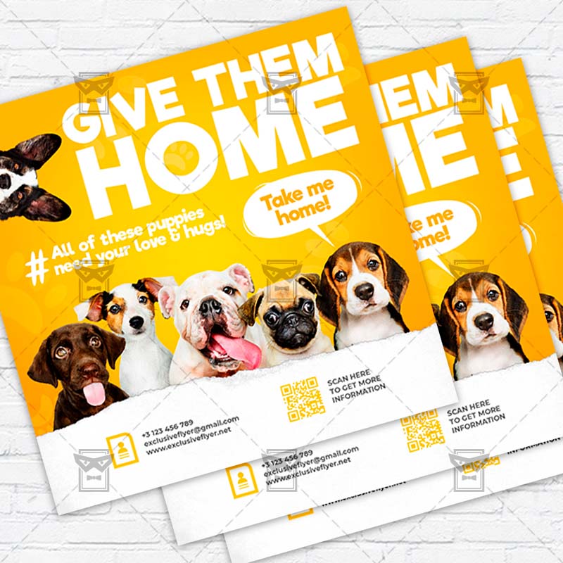adopt_the_dog-instagramflyer-template-1.jpg Adopt the Dog - Flyer PSD Template | ExclusiveFlyer