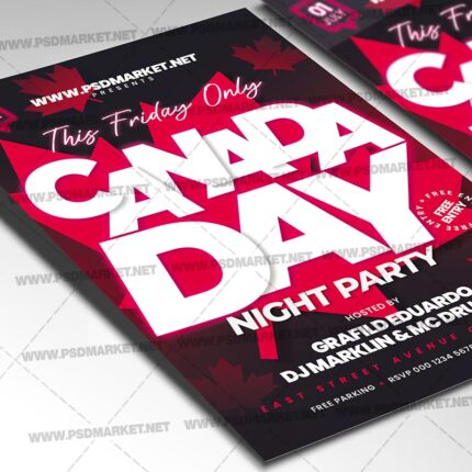 Вщцтдщфв Canada Day PSD Template 2