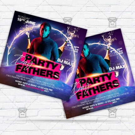 Fathers Party - Flyer PSD Template | ExclusiveFlyer