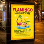 Download Flamingo Day PSD Template 3