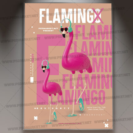 Download Flamingo Event PSD Template 1