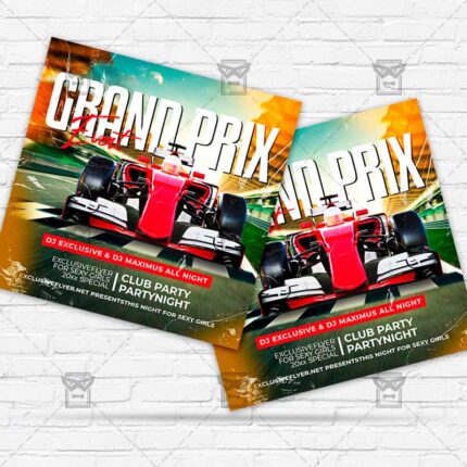 Grand Prix - Flyer PSD Template | ExclusiveFlyer