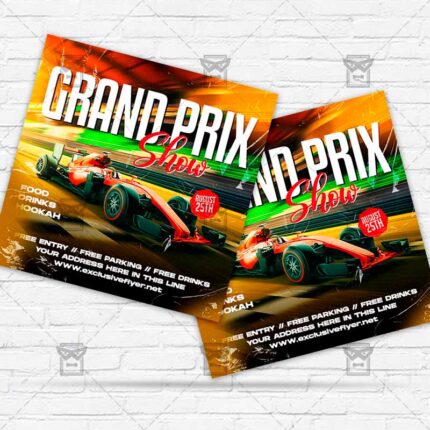 Grand Prix Show - Flyer PSD Template | ExclusiveFlyer