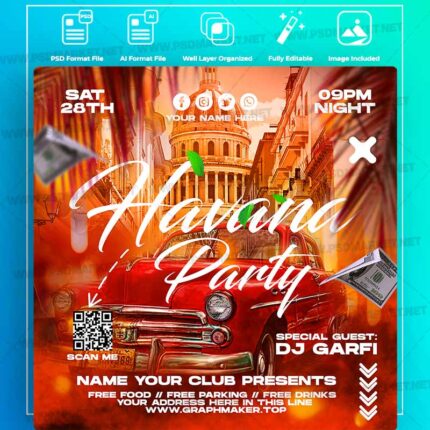 Download Havana Party Templates in PSD & Vector