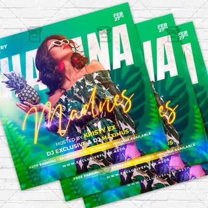 Havana Madness - Flyer PSD Template | ExclusiveFlyer