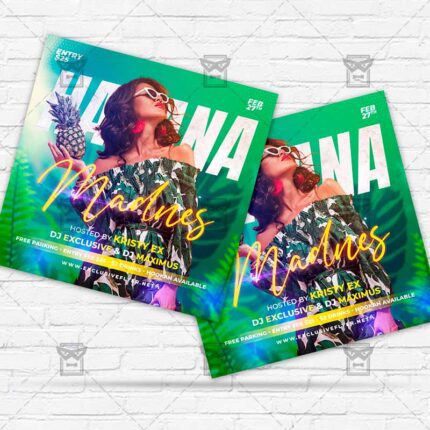 Havana Madness - Flyer PSD Template | ExclusiveFlyer