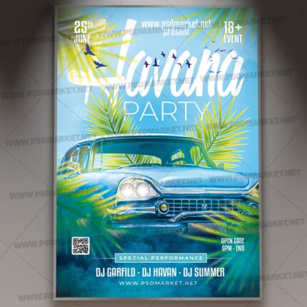 Download Havana Night PSD Template 1