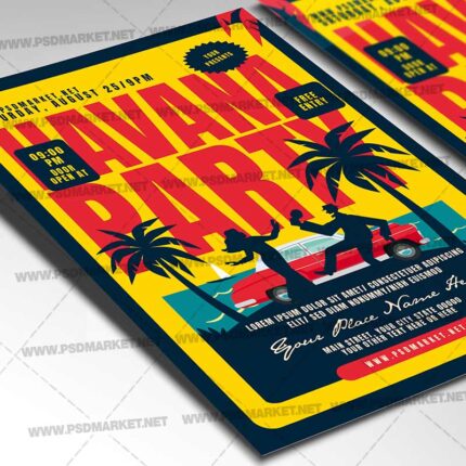 Download Havana Party Event PSD Template 2