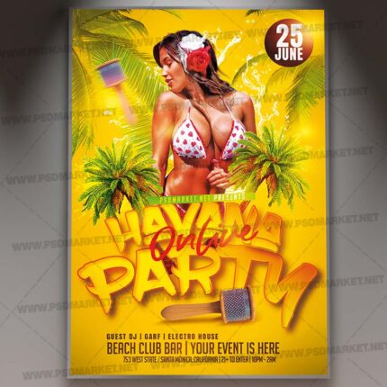 Download Havana Party PSD Template 1