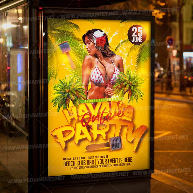 havana_party_psd_template_3.jpg Download Havana Party PSD Template 3