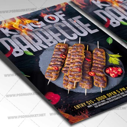 Download King Barbecue PSD Template 2