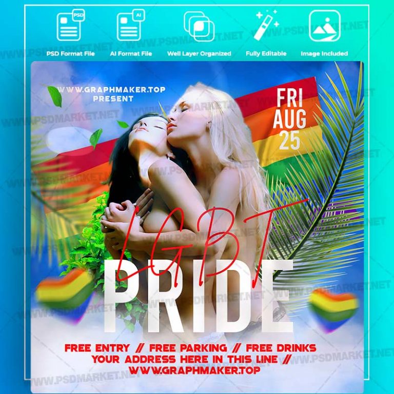 Download Lgbt Pride Flyer Psd Template Psdmarket