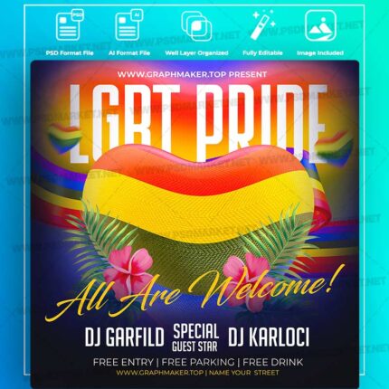 Download LGBT Pride Templates in PSD & Vector