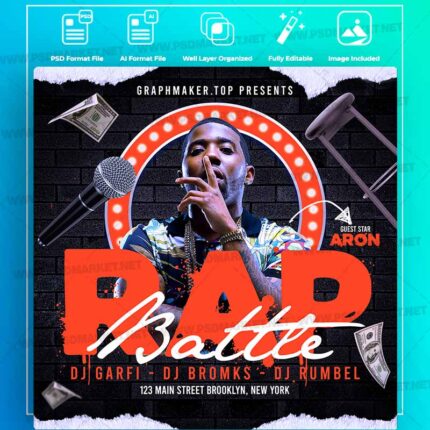 Download Rap Battle Templates in PSD & Vector