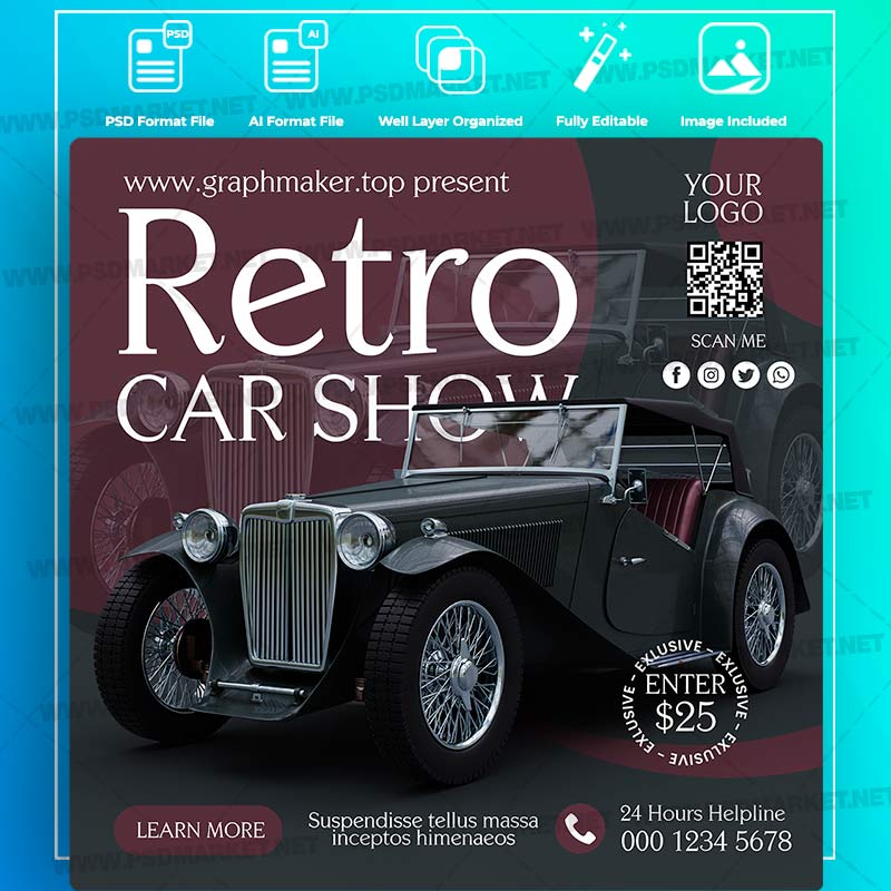 retro-car-show-templates-in-psd-vector.jpg Download Retro Car Show Templates in PSD & Vector