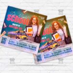 School Dj Night - Flyer PSD Template | ExclusiveFlyer