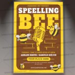 Download Speelling Bee Event PSD Template 1