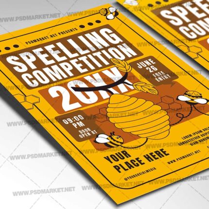 Download Speelling Bee Night PSD Template 2