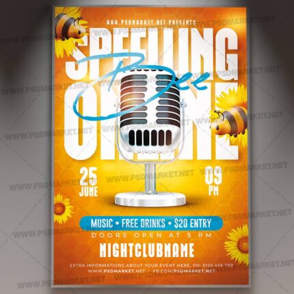 Download Speelling Bee Online PSD Template 1