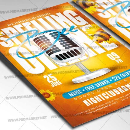 Download Speelling Bee Online PSD Template 2