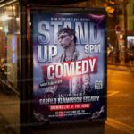 Download Stand Up Night PSD Template 3