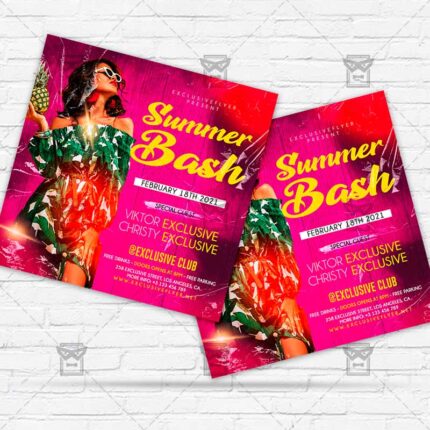 Summer Bash Night - Flyer PSD Template | ExclusiveFlyer