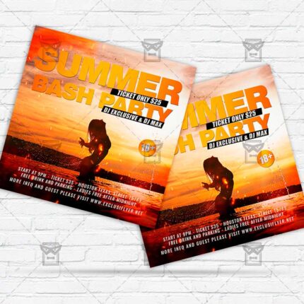 Summer Bash Party - Flyer PSD Template | ExclusiveFlyer