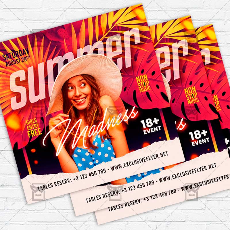 summer_madness-instagramflyer-template-1.jpg Summer Madness PSD Template - Image 1