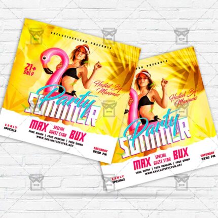 Summer Rooftop Party - Flyer PSD Template | ExclusiveFlyer