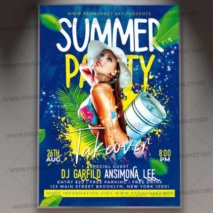 Download Summer Takeover PSD Template 1