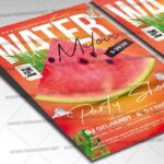 Download Watermelon Party PSD Template 2