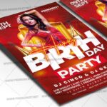Download Birthday Cool Party PSD Template 2