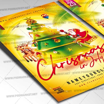 Christmas in July Event PSD Template - 2