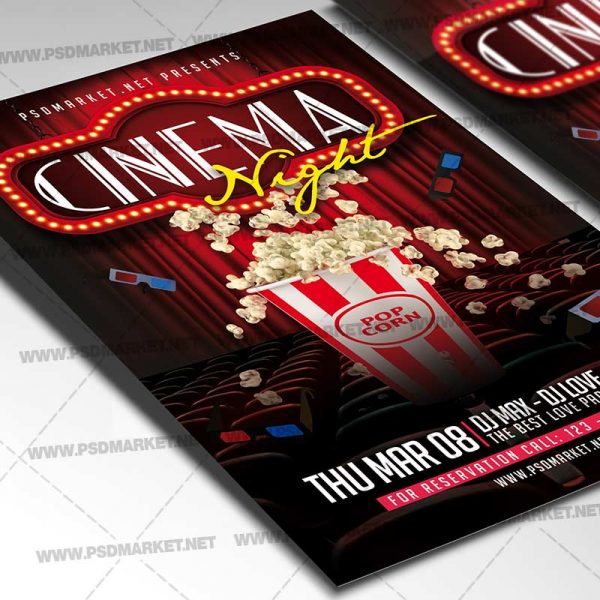 The Shape of Water - Club Flyer PSD Template | PSDmarket