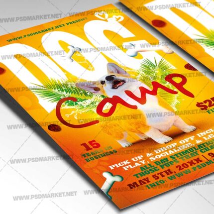 Download Dog Camp PSD Template 2