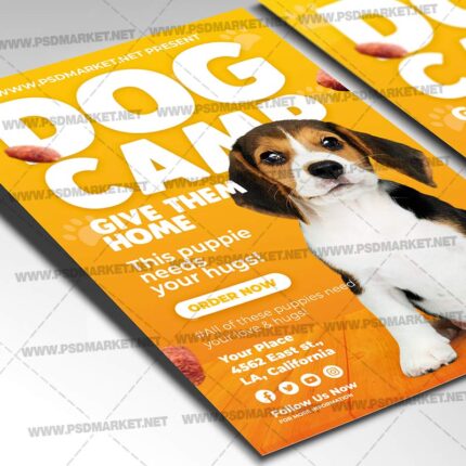 Download Dog Camping Event PSD Template 2