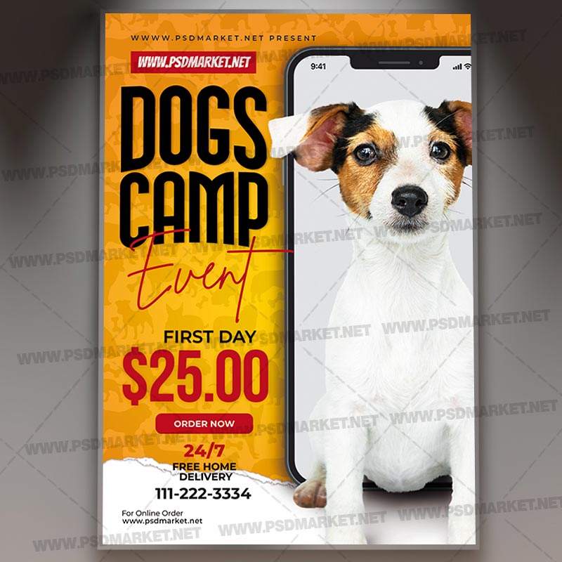 dogs_camp_event_psd_template_1.jpg Download Dogs Camping Event PSD Template 1