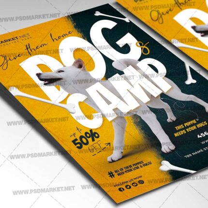 Download Dogs Camp PSD Template 2