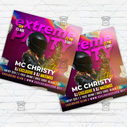 Extreme Party - Flyer PSD Template | ExclusiveFlyer